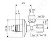 Schell Comfort - Rohový regulační ventil, chrom 049170699
