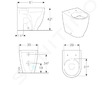 Geberit Acanto - Stojící WC, Rimfree, bílá 500.602.01.2