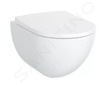 Geberit Acanto - Závěsné WC, Rimfree, bílá 500.600.01.2