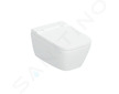 Geberit AquaClean - Elektronický bidet AquaClean Sela Square s keramikou, Rimfree, SoftClose, KeraTect, bílá 146.250.01.1