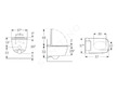 Geberit AquaClean - Elektronický bidet AquaClean Sela Square s keramikou, Rimfree, SoftClose, KeraTect, bílá 146.250.01.1