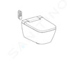 Geberit AquaClean - Elektronický bidet AquaClean Sela Square s keramikou, Rimfree, SoftClose, KeraTect, bílá 146.250.01.1