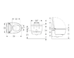 Geberit AquaClean - Elektronický bidet Mera Classic s keramikou, závěsný, TurboFlush, SoftClosing, KeraTect, bílá 146.200.11.1