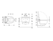 Geberit AquaClean - Elektronický bidet Mera Comfort s keramikou, závěsný, TurboFlush, SoftClosing, KeraTect, bílá 146.210.11.1