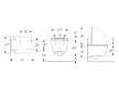 Geberit AquaClean - Elektronický bidet Sela s keramikou, závěsný, TurboFlush, SoftClosing, KeraTect, bílá/lesklý chrom 146.220.2
