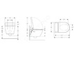 Geberit AquaClean - Elektronický bidet Tuma Comfort s keramikou, Rimfree, SoftClosing, bílé sklo 146.292.SI.1
