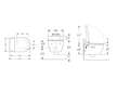 Geberit AquaClean - Elektronický bidet Tuma Comfort s keramikou, závěsný, TurboFlush, SoftClosing, KeraTect, bílá 146.290.11.1