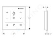 Geberit AquaClean - Nástěnný ovládací panel pro elektronický bidet, černá 147.038.SJ.1