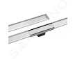 Geberit CleanLine - Nerezový sprchový kanálek 20, 30-90 cm, leštěná/kartáčovaná ocel 154.450.KS.1
