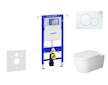 Geberit Duofix - Modul pro závěsné WC s tlačítkem Sigma01, alpská bílá + Duravit ME by Starck - WC a sedátko, Rimless, SoftClose