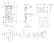 Geberit Duofix - Modul pro závěsné WC s tlačítkem Sigma01, alpská bílá + Duravit ME by Starck - WC a sedátko, Rimless, SoftClose