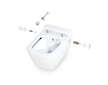 Geberit Duofix - Modul pro závěsné WC s tlačítkem Sigma01, alpská bílá + Tece One - sprchovací toaleta a sedátko, Rimless, SoftC