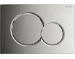 Geberit Duofix - Modul pro závěsné WC s tlačítkem Sigma01, lesklý chrom + Tece One - sprchovací toaleta a sedátko, Rimless, Soft