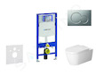 Geberit Duofix - Modul pro závěsné WC s tlačítkem Sigma01, matný chrom + Duravit ME by Starck - WC a sedátko, Rimless, SoftClose