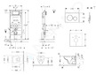 Geberit Duofix - Modul pro závěsné WC s tlačítkem Sigma20, bílá/lesklý chrom + Duravit D-Code - WC a sedátko, Rimless, SoftClose
