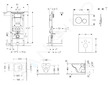 Geberit Duofix - Modul pro závěsné WC s tlačítkem Sigma20, bílá/lesklý chrom + Duravit D-Code - WC a sedátko, Rimless, SoftClose