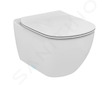 Geberit Duofix - Modul pro závěsné WC s tlačítkem Sigma20, bílá/lesklý chrom + Ideal Standard Tesi - WC a sedátko 111.355.00.5 N