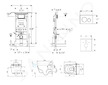 Geberit Duofix - Modul pro závěsné WC s tlačítkem Sigma20, bílá/lesklý chrom + Tece One - sprchovací toaleta a sedátko, Rimless,
