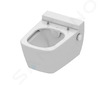 Geberit Duofix - Modul pro závěsné WC s tlačítkem Sigma20, bílá/lesklý chrom + Tece One - sprchovací toaleta a sedátko, Rimless,