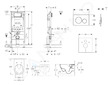 Geberit Duofix - Modul pro závěsné WC s tlačítkem Sigma20, bílá/lesklý chrom + Villeroy Boch - WC a sedátko, DirectFlush, SoftCl