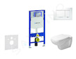 Geberit Duofix - Modul pro závěsné WC s tlačítkem Sigma30, bílá/lesklý chrom + Duravit D-Code - WC a sedátko, Rimless, SoftClose