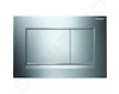 Geberit Duofix - Modul pro závěsné WC s tlačítkem Sigma30, lesklý chrom/chrom mat + Villeroy Boch - WC a sedátko, DirectFlush, S