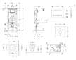 Geberit Duofix - Modul pro závěsné WC s tlačítkem Sigma50, alpská bílá + Duravit D-Code - WC a sedátko, Rimless, SoftClose 111.3