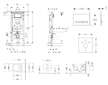 Geberit Duofix - Modul pro závěsné WC s tlačítkem Sigma50, alpská bílá + Duravit ME by Starck - WC a sedátko, Rimless, SoftClose