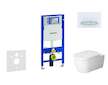 Geberit Duofix - Modul pro závěsné WC s tlačítkem Sigma50, alpská bílá + Duravit ME by Starck - WC a sedátko, Rimless, SoftClose