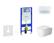 Geberit Duofix - Modul pro závěsné WC s tlačítkem Sigma50, alpská bílá + Duravit ME by Starck - WC a sedátko, Rimless, SoftClose