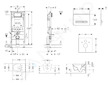 Geberit Duofix - Modul pro závěsné WC s tlačítkem Sigma50, alpská bílá + Duravit ME by Starck - WC a sedátko, Rimless, SoftClose