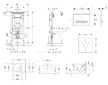 Geberit Duofix - Modul pro závěsné WC s tlačítkem Sigma50, alpská bílá + Duravit ME by Starck - WC a sedátko, Rimless, SoftClose