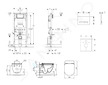 Geberit Duofix - Modul pro závěsné WC s tlačítkem Sigma50, alpská bílá + Ideal Standard Tesi - WC a sedátko 111.300.00.5 NF8