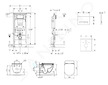 Geberit Duofix - Modul pro závěsné WC s tlačítkem Sigma50, alpská bílá + Ideal Standard Tesi - WC a sedátko 111.355.00.5 NF8
