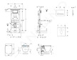 Geberit Duofix - Modul pro závěsné WC s tlačítkem Sigma50, alpská bílá + Ideal Standard Tesi - WC a sedátko, Aquablade, SoftClos