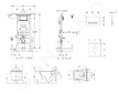 Geberit Duofix - Modul pro závěsné WC s tlačítkem Sigma50, alpská bílá + Tece One - sprchovací toaleta a sedátko, Rimless, SoftC