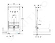 Geberit Duofix - Montážní prvek pro bidet, 98 cm, univerzální 111.535.00.2