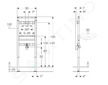 Geberit Duofix - Montážní prvek pro umyvadlo, 130 cm, nástěnná armatura na omítku 111.437.00.2
