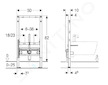 Geberit Duofix - Předstěnová instalace pro bidet, výška 82 cm, univerzální 111.515.00.2