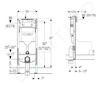 Geberit Duofix - Předstěnová instalace pro dětské stojící WC, výška 97 cm 111.922.00.6