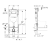 Geberit Duofix - Předstěnová instalace pro dětské stojící WC, výška 97 cm 111.922.00.6