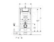 Geberit Duofix - Předstěnová instalace pro dětské závěsné WC, výška 97 cm 111.923.00.6