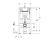 Geberit Duofix - Předstěnová instalace pro dětské závěsné WC, výška 97 cm 111.923.00.6