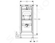Geberit Duofix - Předstěnová instalace pro pisoár, výška 112–130 cm, univerzální, pro ovládání splachování na omítku 111.686.00.