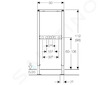Geberit Duofix - Předstěnová instalace pro sprchu a vanu, výška 98–112 cm, nástěnná armatura na omítku 111.740.00.1
