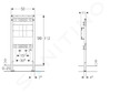Geberit Duofix - Předstěnová instalace pro sprchu a vanu, výška 98-112 cm, nástěnná armatura pod omítku 111.780.00.2