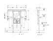 Geberit Duofix - Předstěnová instalace pro umyvadlo Geberit ONE 90 cm, pro nástěnnou armaturu, podomítkový sifon a prvek Clou, n