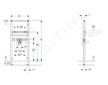 Geberit Duofix - Předstěnová instalace pro umyvadlo, výška 1,12 m 111.430.00.1