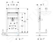 Geberit Duofix - Předstěnová instalace pro umyvadlo, výška 82–98 cm 111.485.00.1