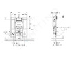 Geberit Duofix - Předstěnová instalace pro závěsné WC, bezbariérová, pro podpěry, výška 112 cm 111.375.00.5